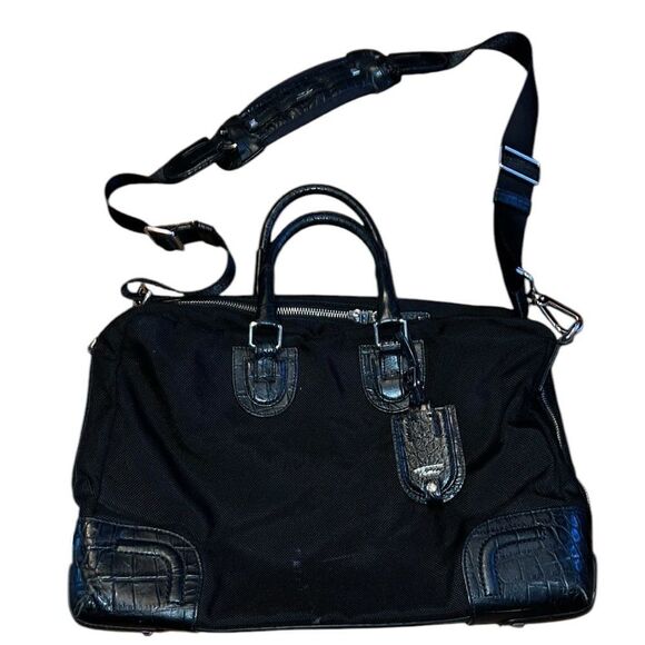 Tumi Stylish Black Leather Men's Bag - Picture 1 of 9